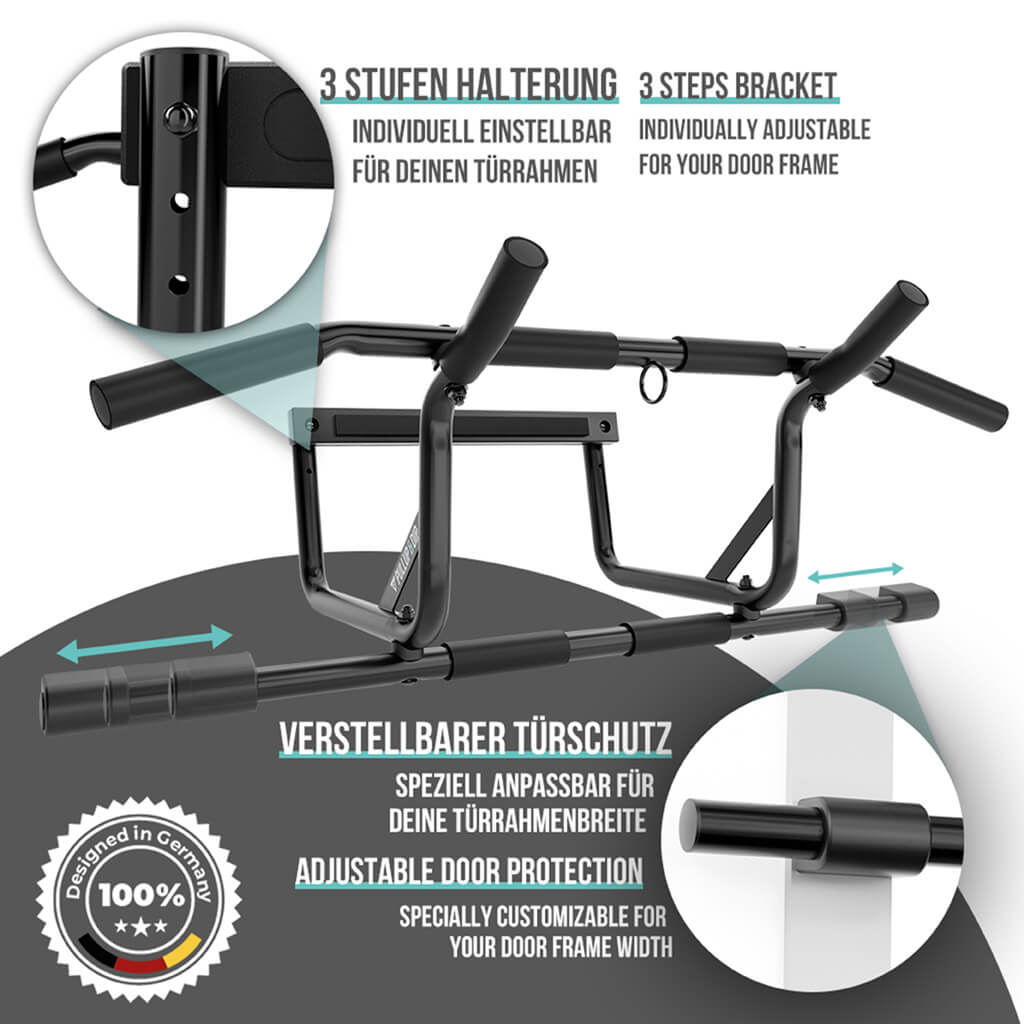 Doorway Pull Up Bar For The Door Frame Includes Pull Up Band