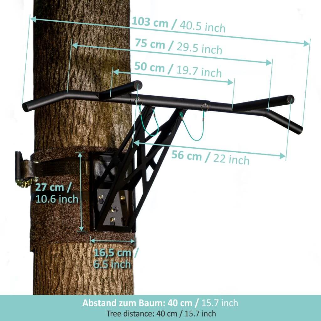 Mobile Outdoor Pull up and Dip Bar For Backyard or Park