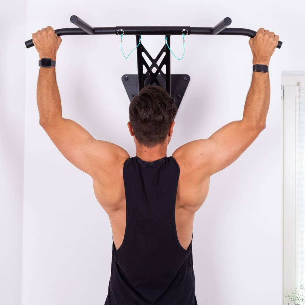 Pull up best sale bar dip rack