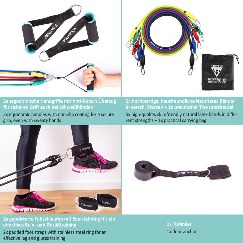 Resistance Bands Set: Gymnastic Bands, Loop Bands and Resistance Bands